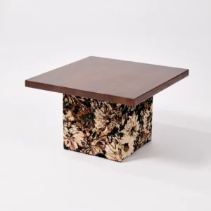 A Small Square Wooden Table