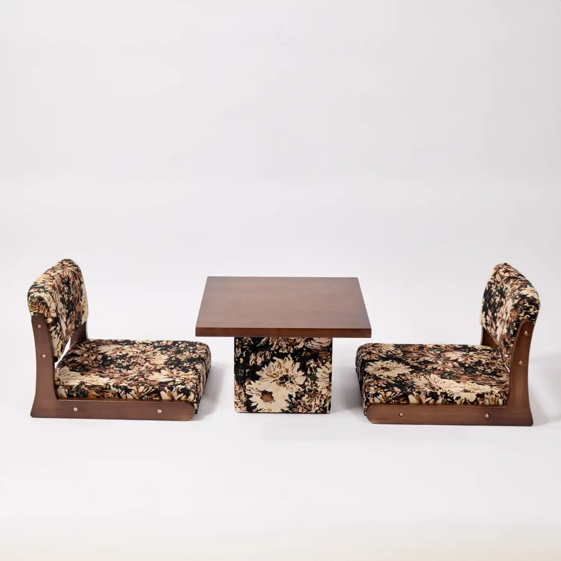 A Small Square Wooden Table