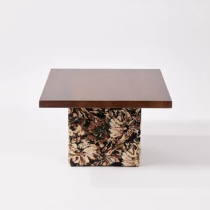 A Small Square Wooden Table