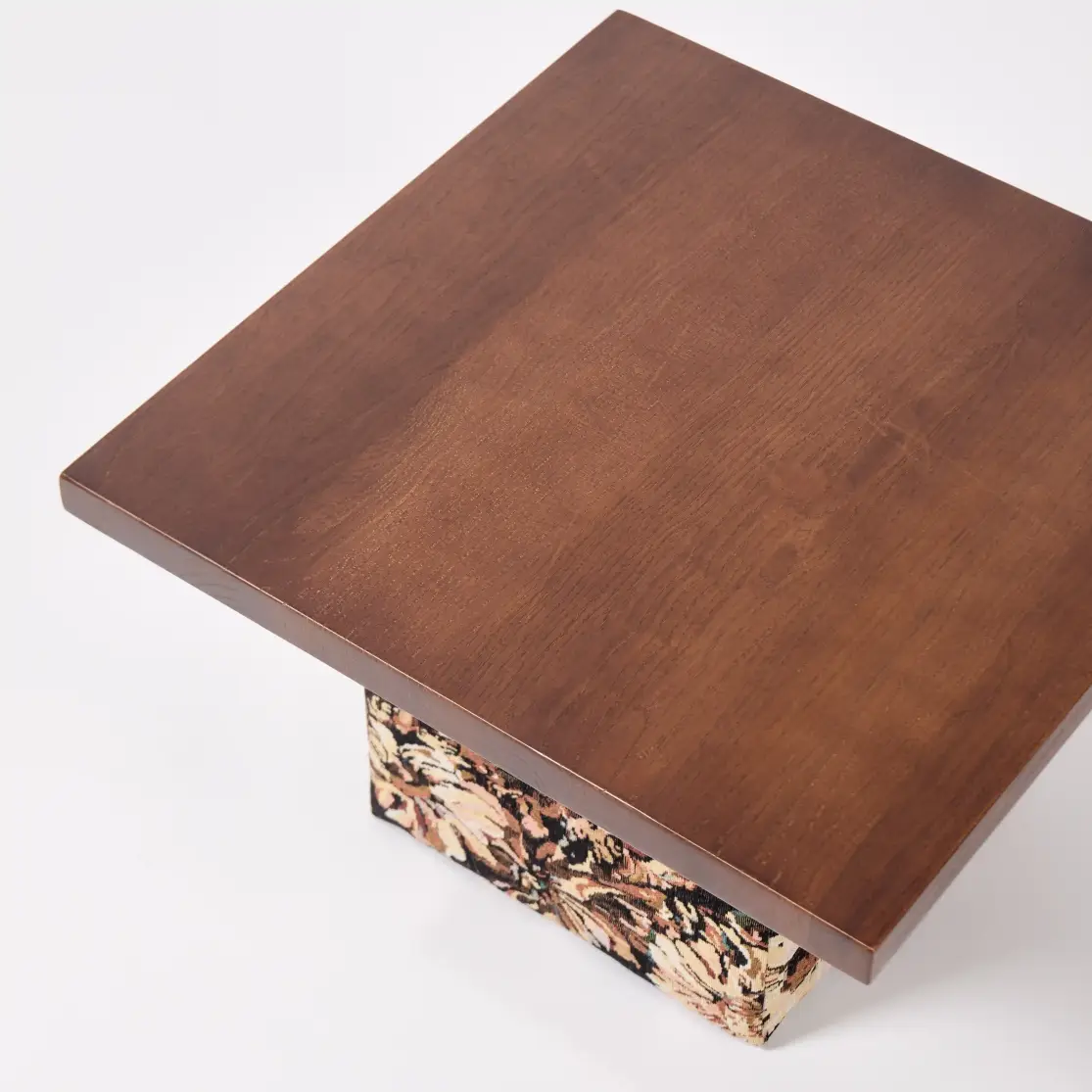 A Small Square Wooden Table