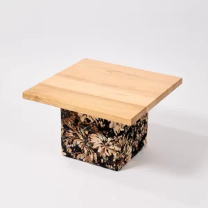A Small Square Wooden Table