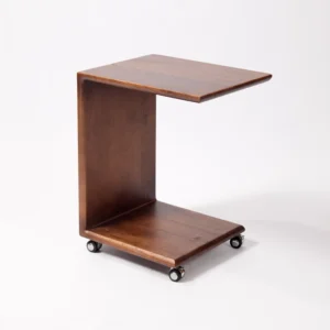 Minimalist C-Shaped Side Table