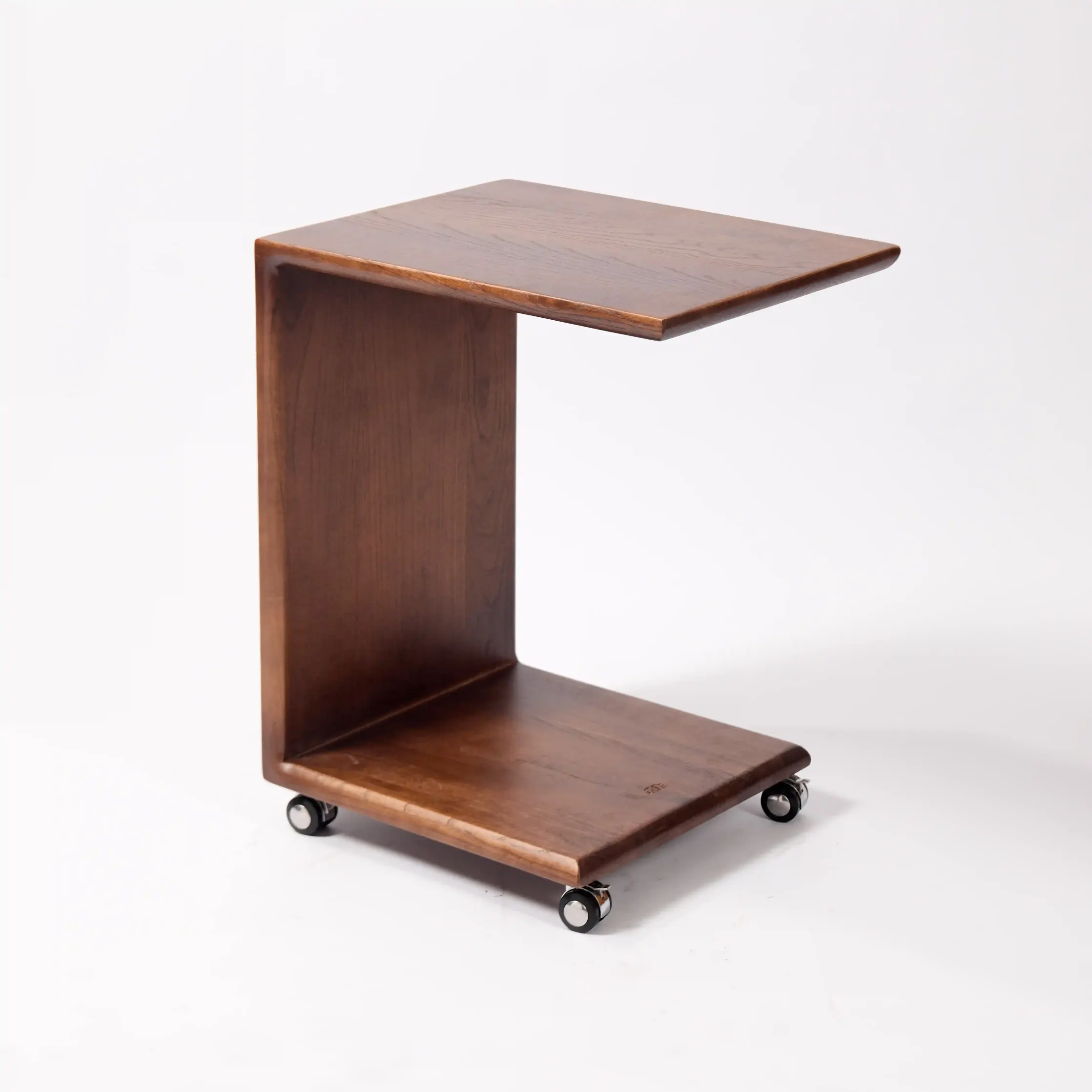 Minimalist C-Shaped Side Table