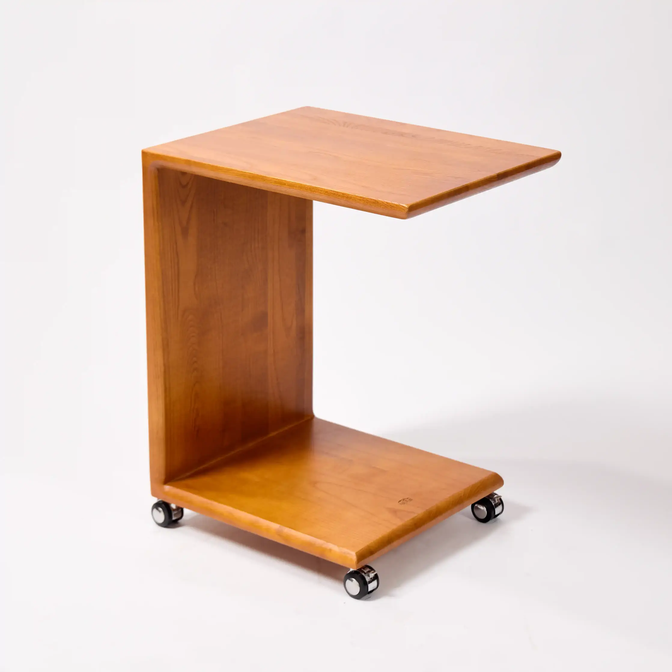 Minimalist C-Shaped Side Table