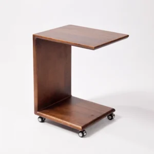 Minimalist C-Shaped Side Table