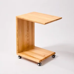 Minimalist C-Shaped Side Table