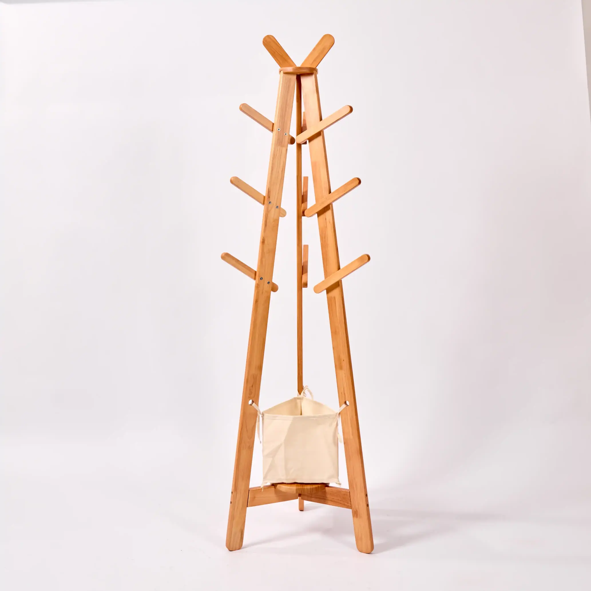 Solid Wood Coat Rack
