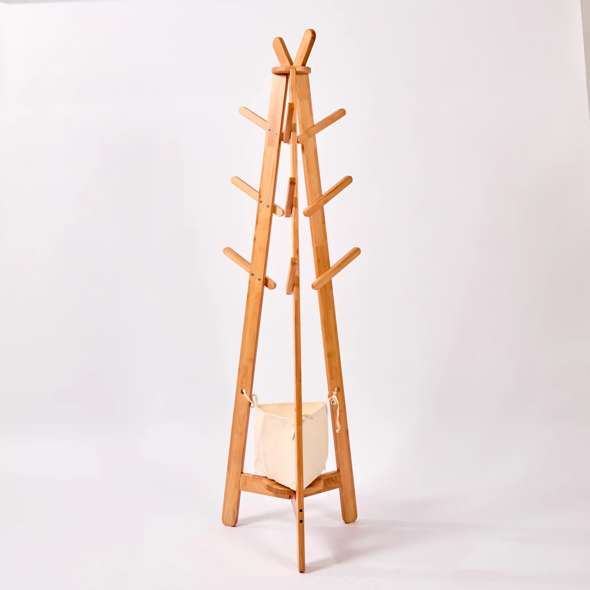 Solid Wood Coat Rack