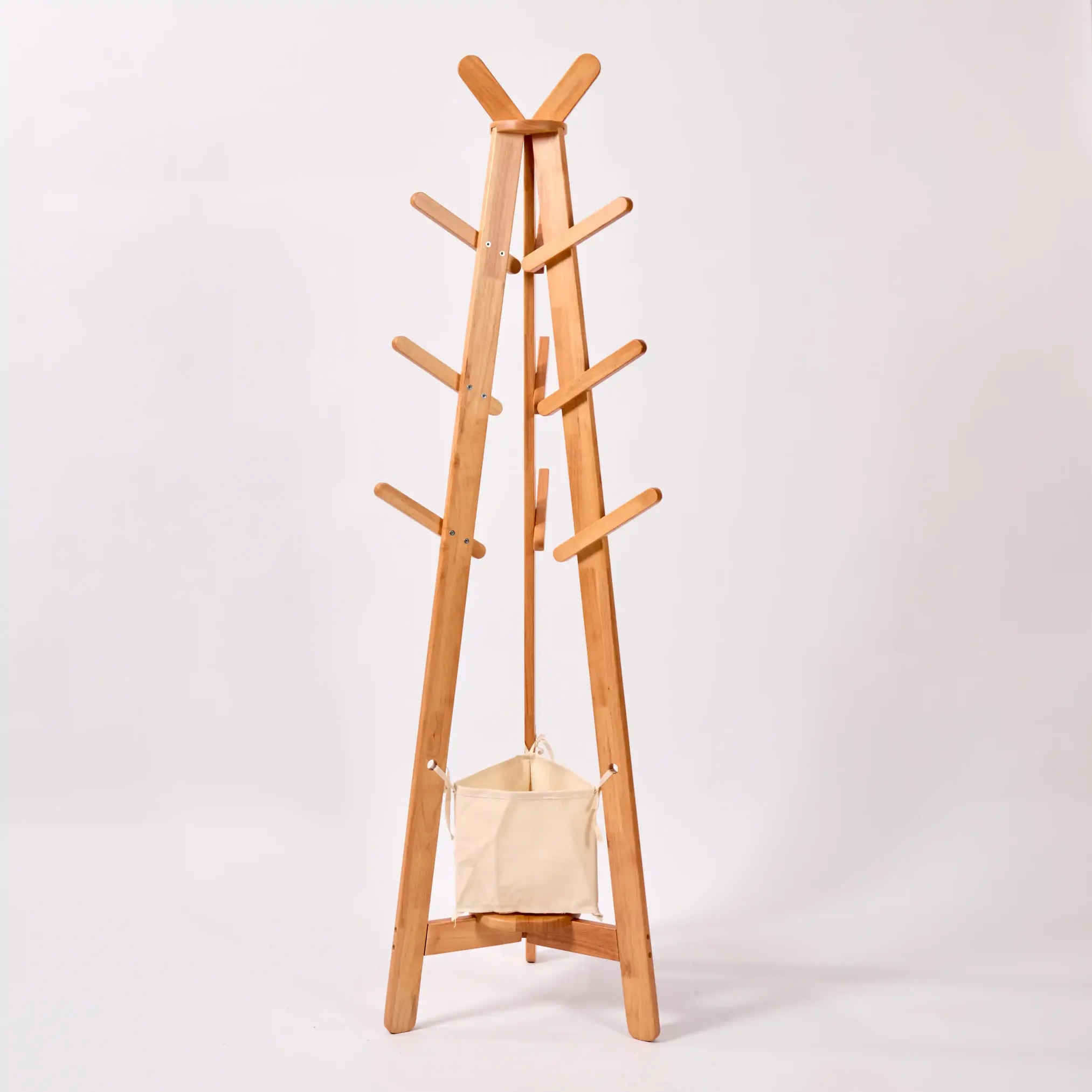 Solid Wood Coat Rack