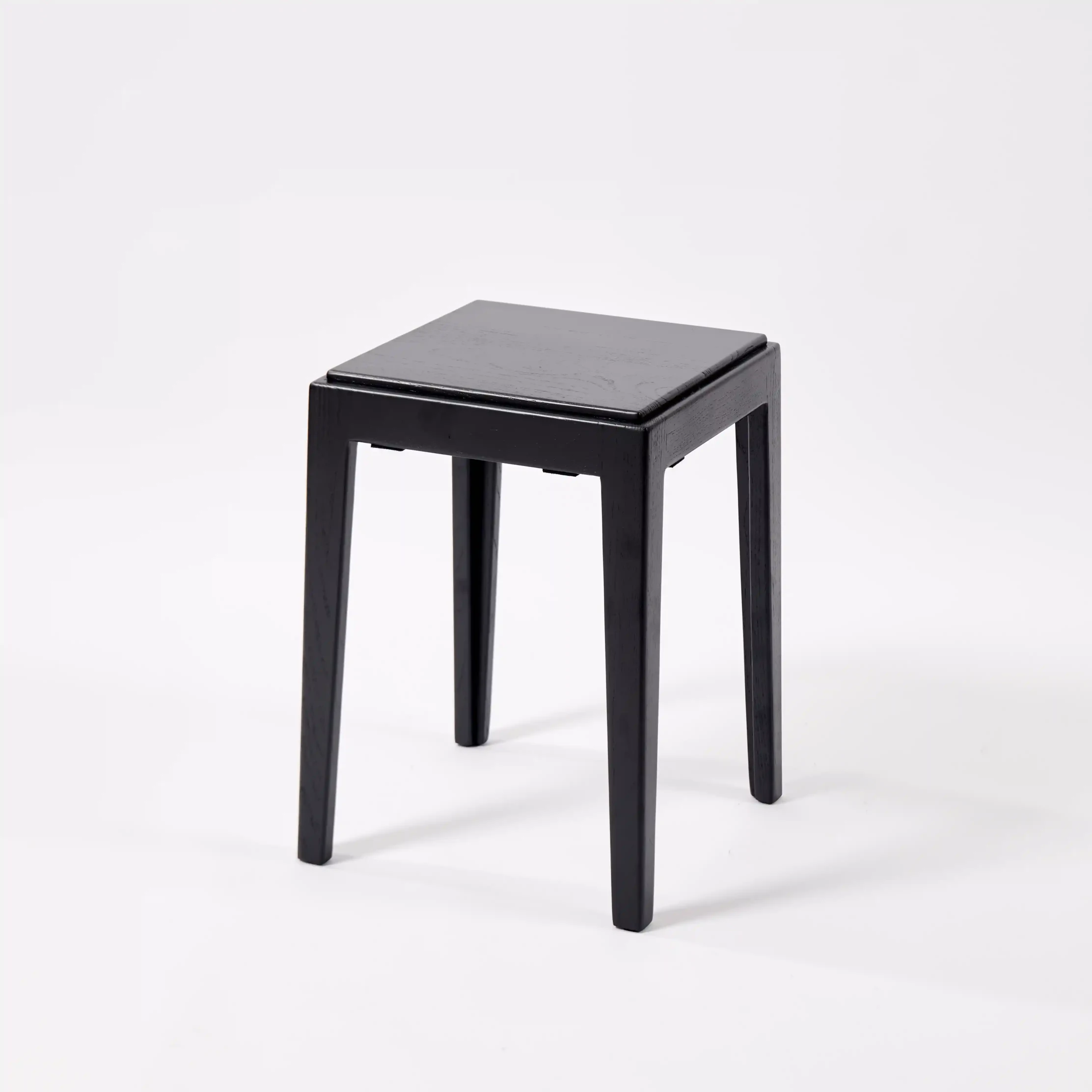 Square Solid Wood Stool