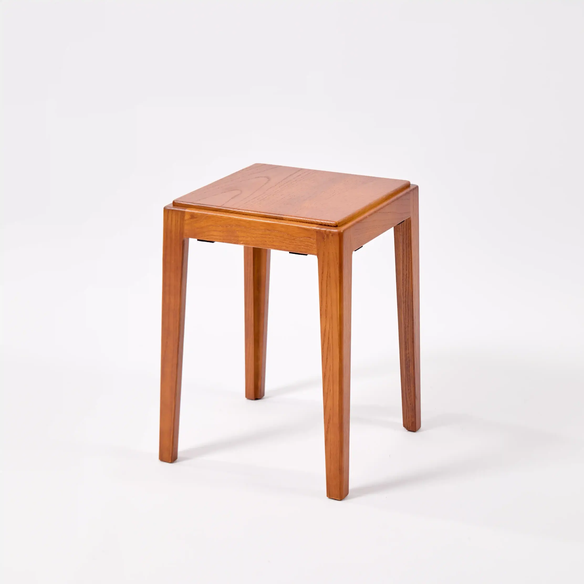 Square Solid Wood Stool