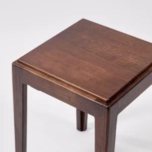 Square Solid Wood Stool