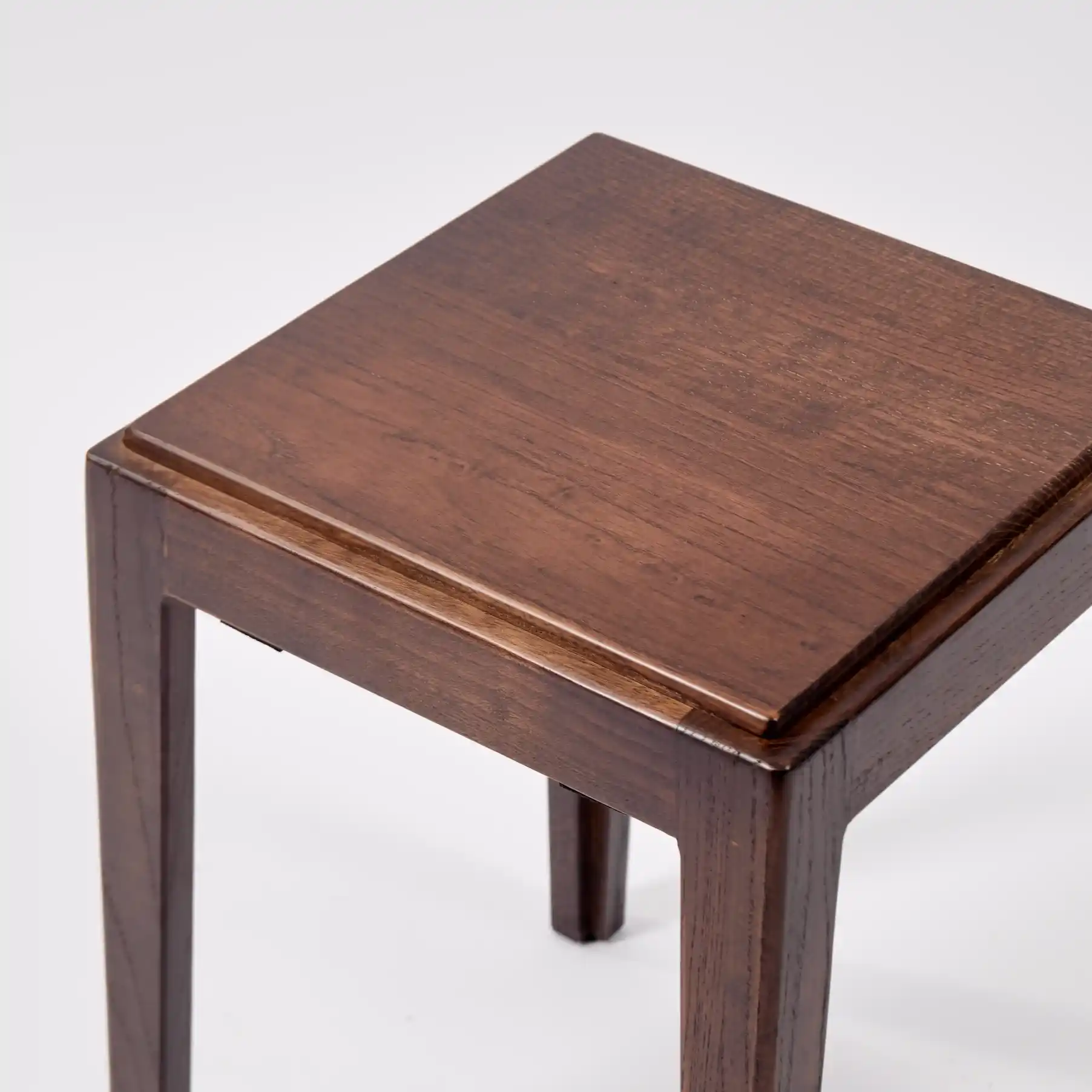 Square Solid Wood Stool