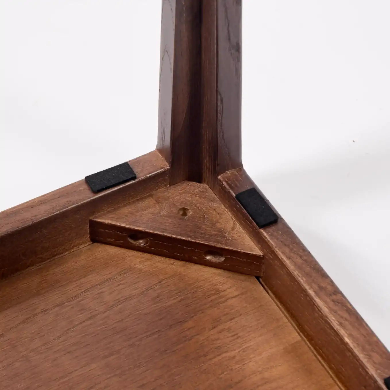 Square Solid Wood Stool