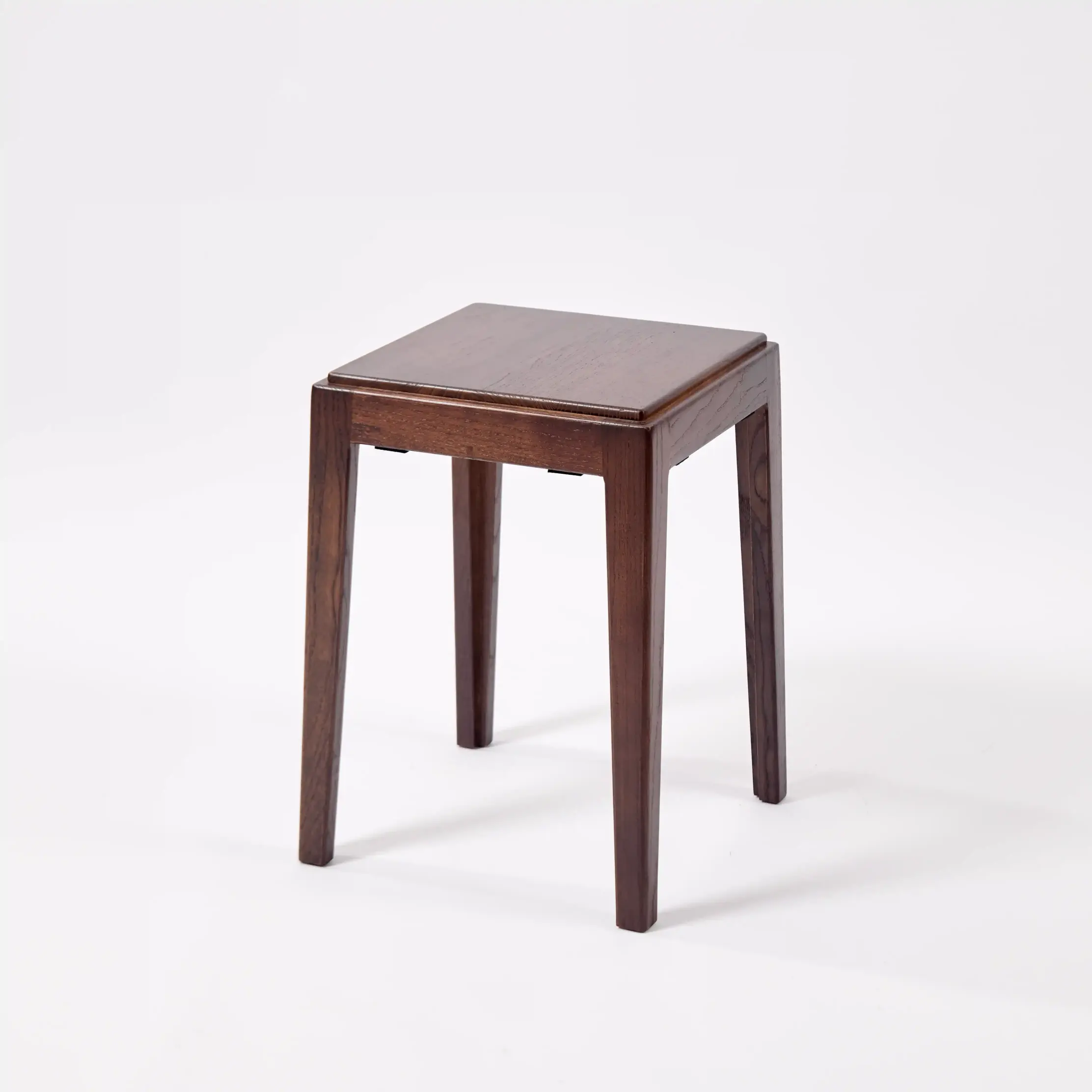 Square Solid Wood Stool