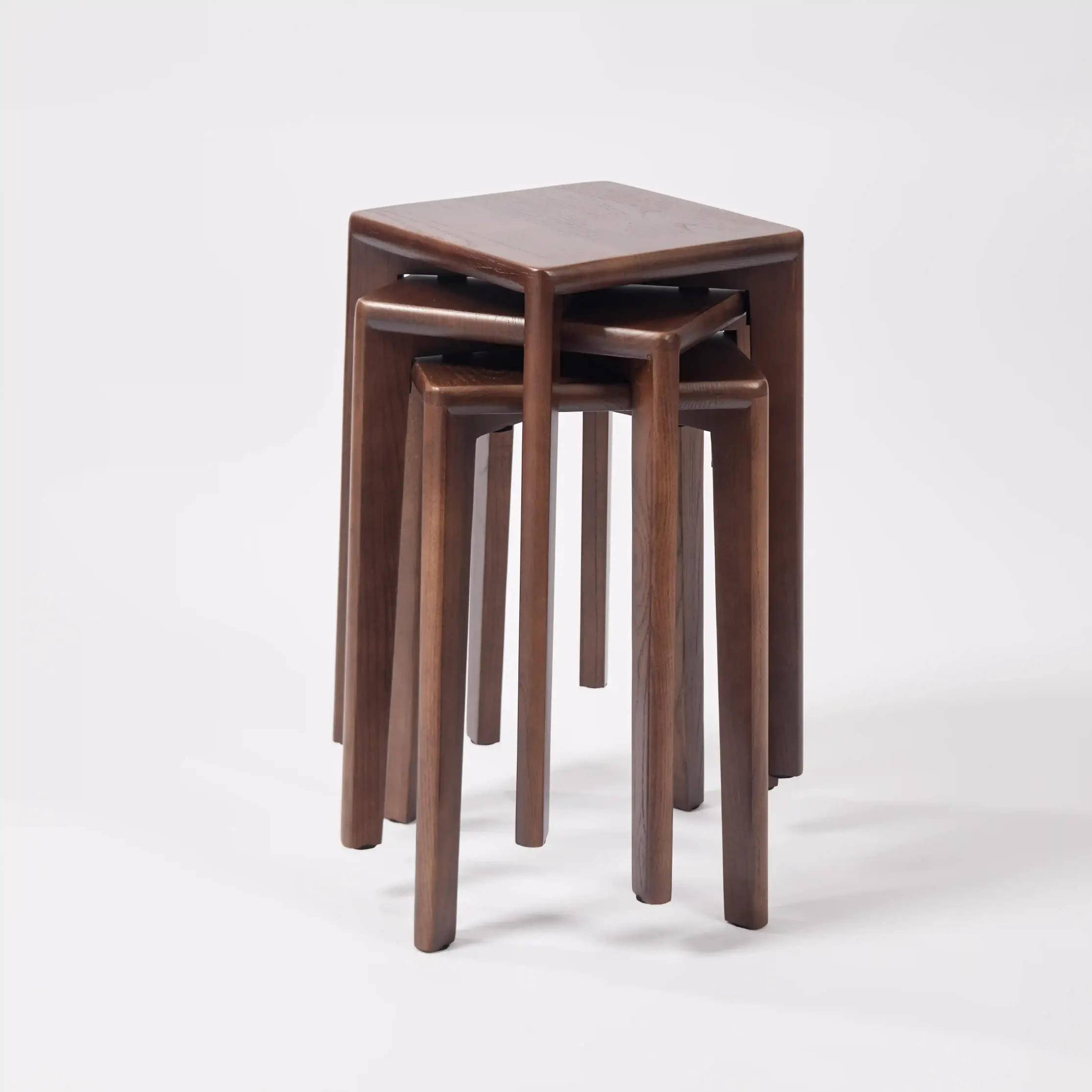 Square Wooden Stool