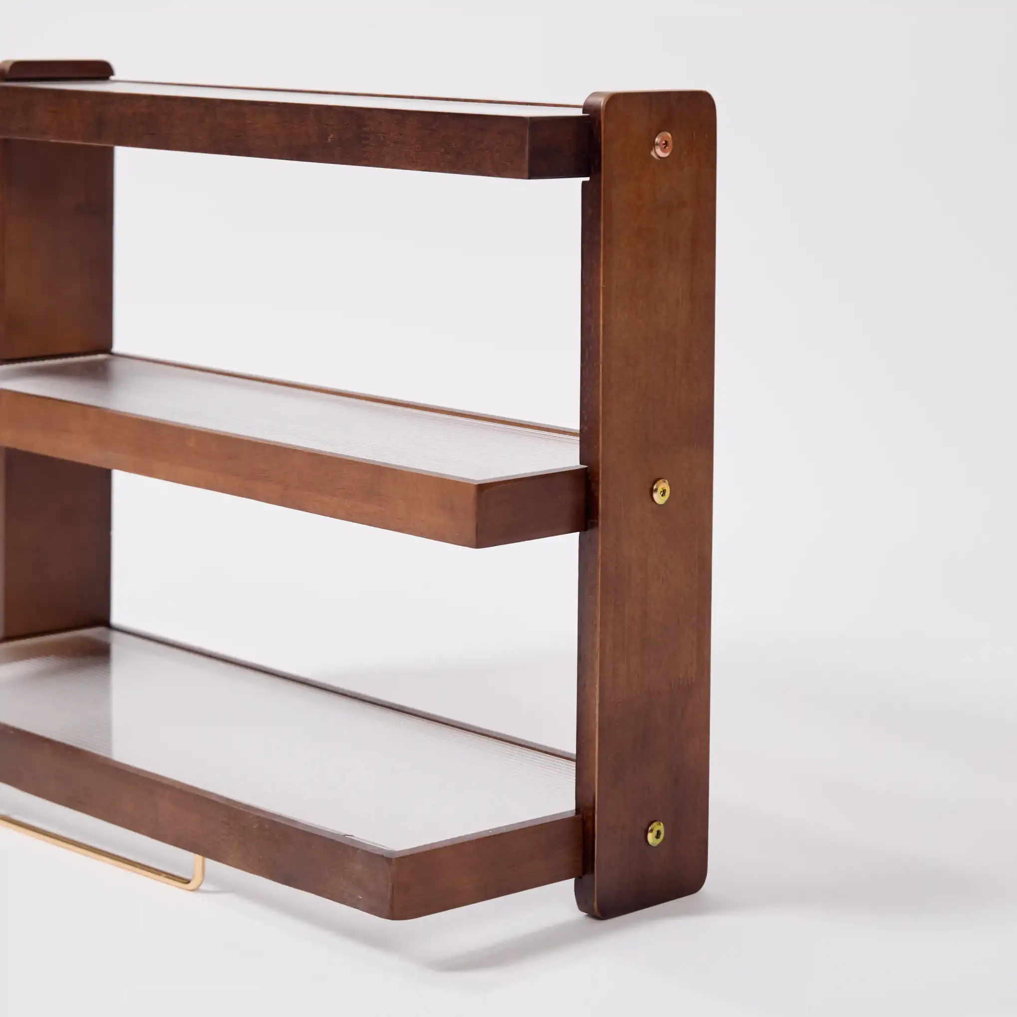 Tier Wooden Mug Rack