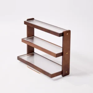 Tier Wooden Mug Rack
