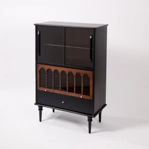 Vintage Solid Wood Wine Cabinet