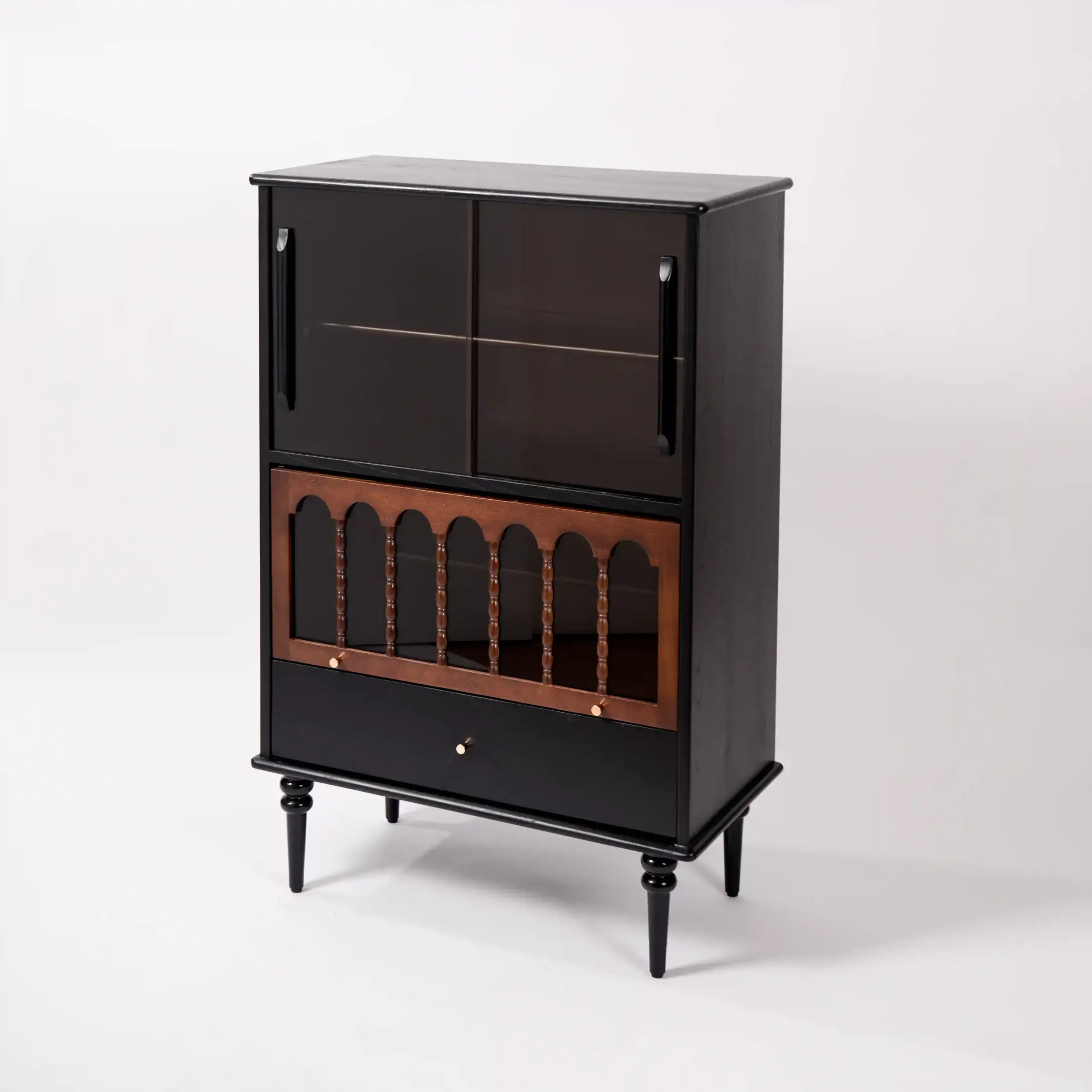 Vintage Solid Wood Wine Cabinet