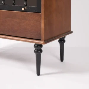 Vintage Solid Wood Wine Cabinet