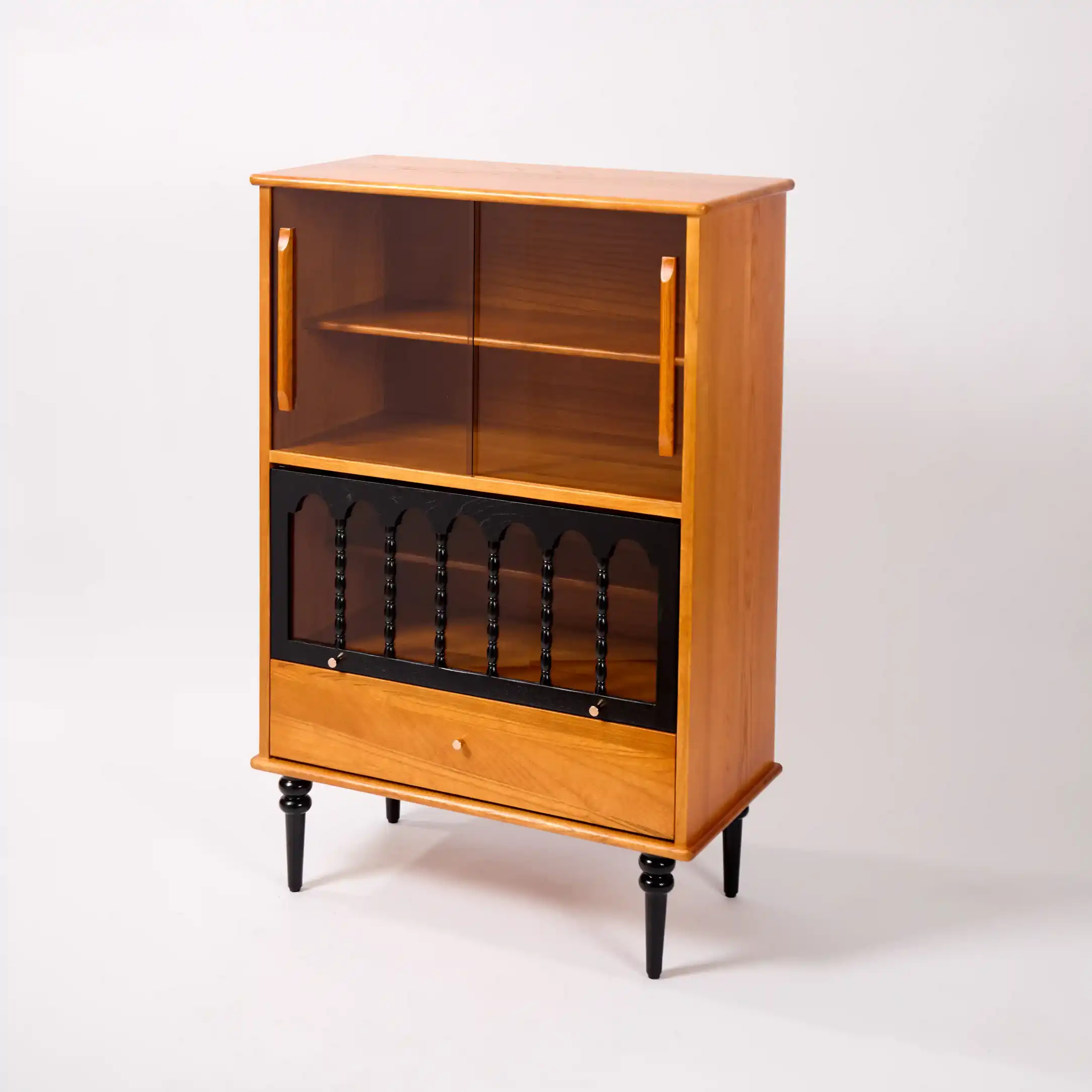 Vintage Solid Wood Wine Cabinet