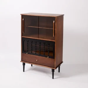 Vintage Solid Wood Wine Cabinet