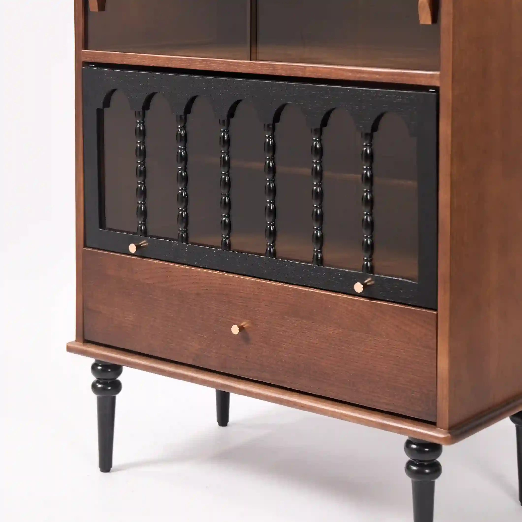 Vintage Solid Wood Wine Cabinet