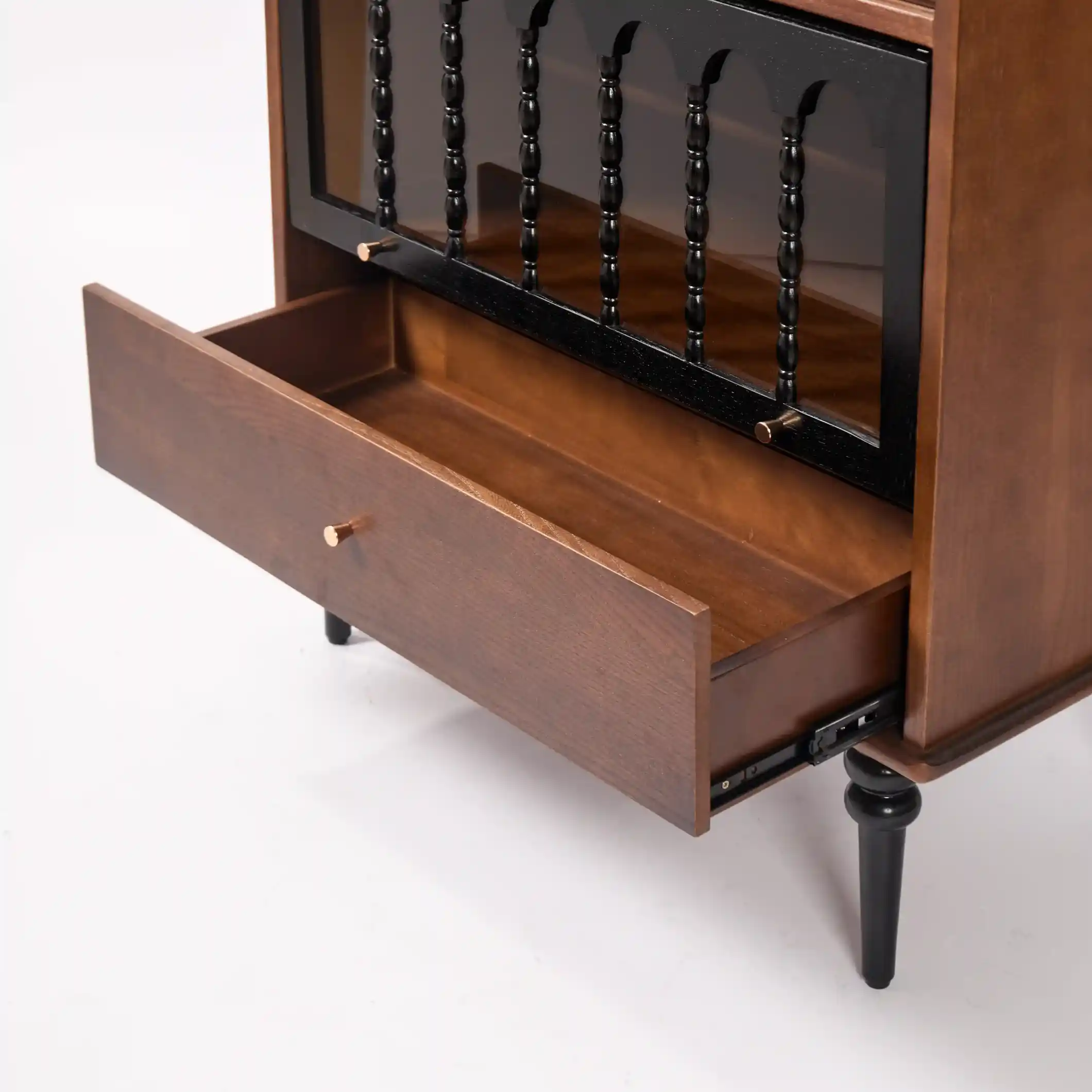 Vintage Solid Wood Wine Cabinet