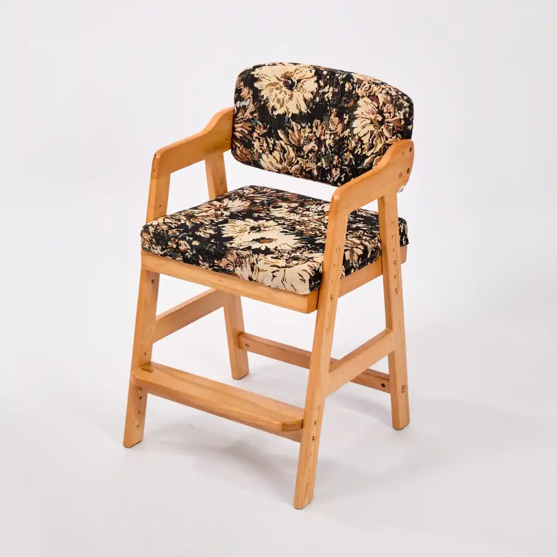 Wooden Adjustable Bar Stool