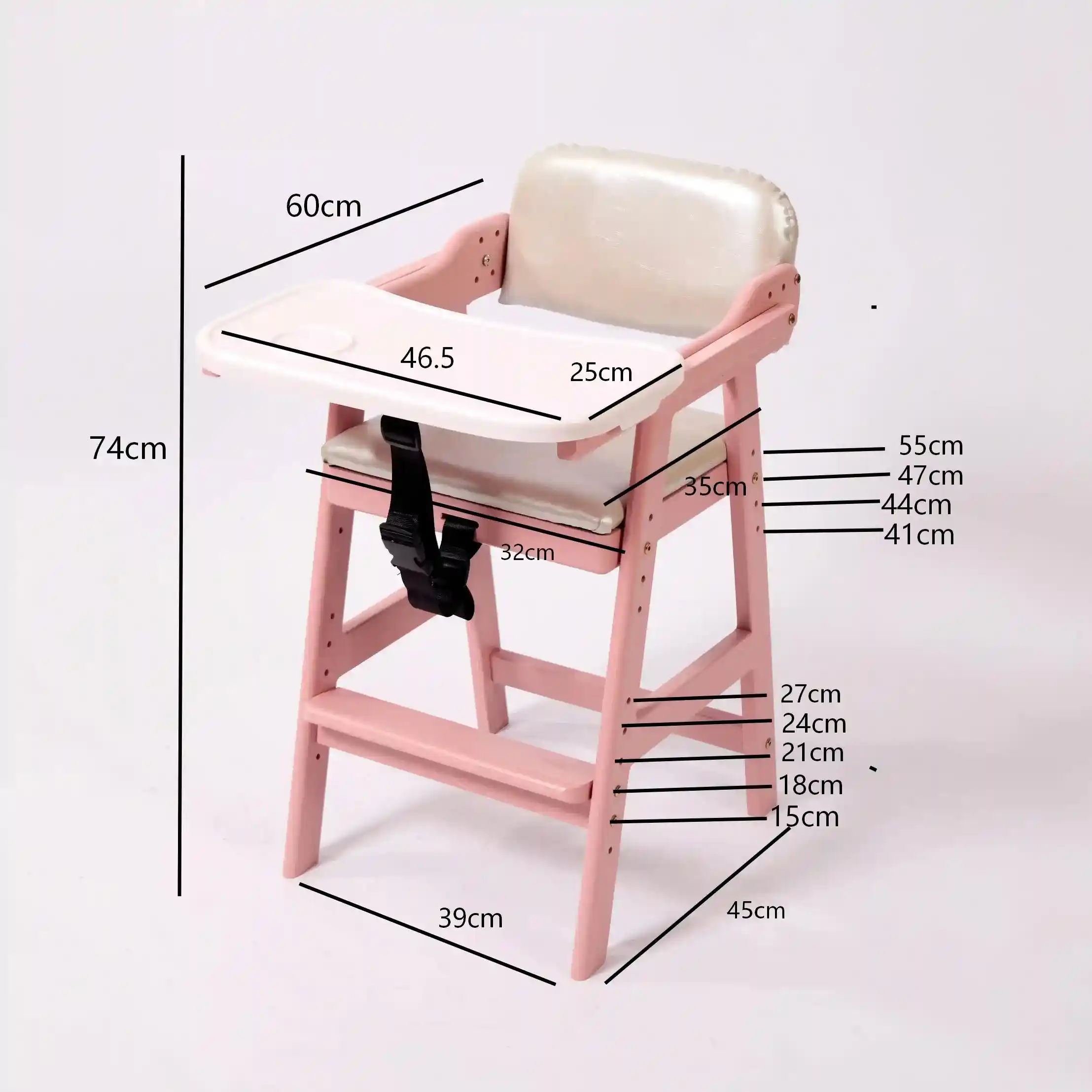 Wooden Baby High Chair